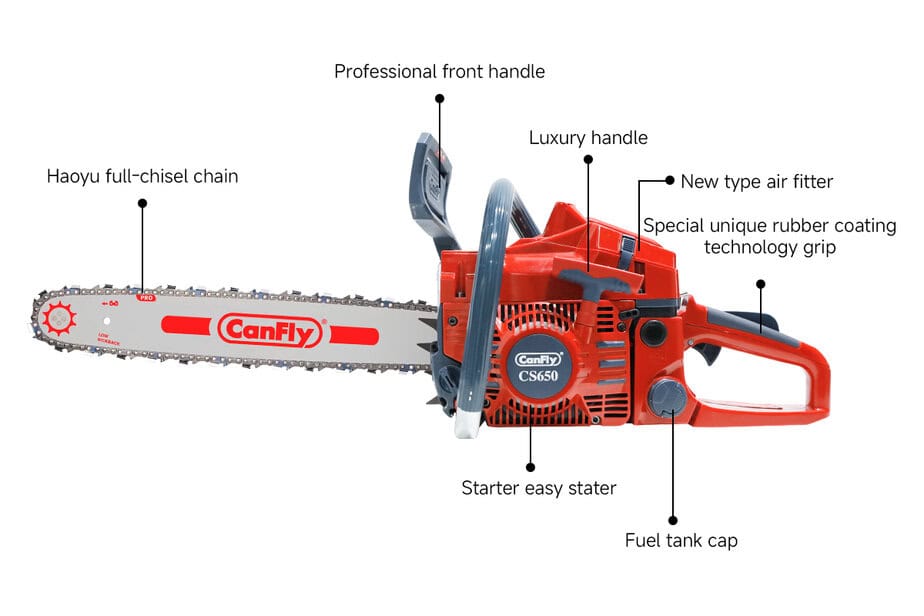 Canfly CS650 Gasoline Chainsaw | 58CC Efficient Professional